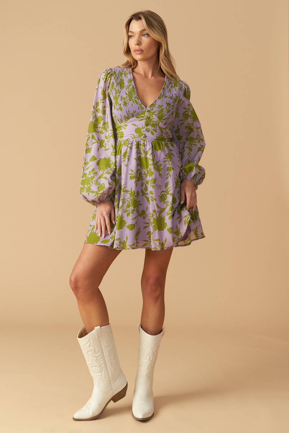 WINGS OF A DREAM WOVEN MINI DRESS Flying Tomato